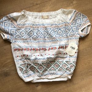 NWT Altar’d State embroiderer Crop Top